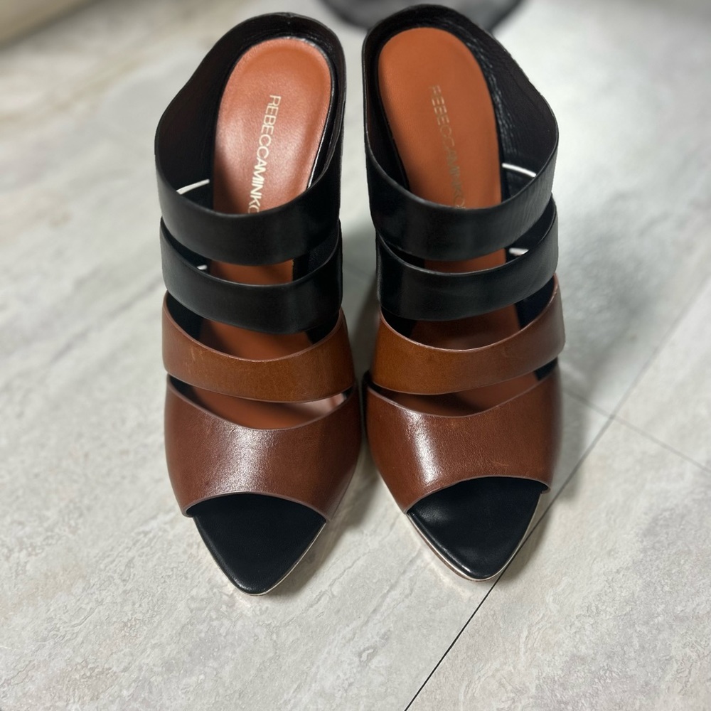 Rebecca Minkoff block heels 5inch